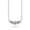 Schokolade | 925 Sterling Silber Rotguss | Meerjungfrau Glas Unendlichkeitsverschluss Halskette